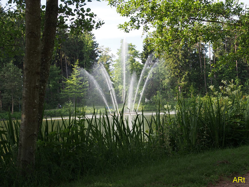 Fontäne im großen Salinensee