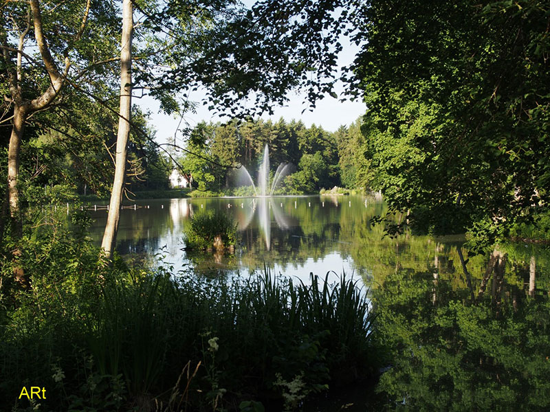 Fontäne im großen Salinensee