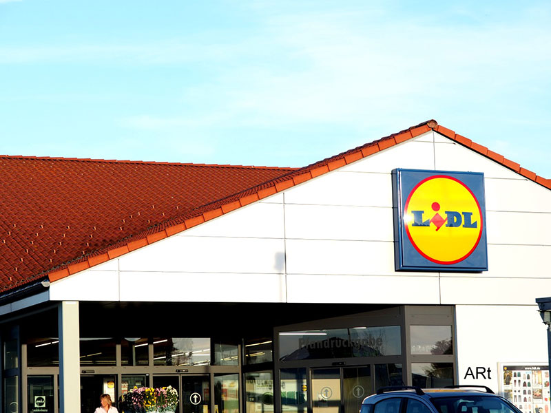 Eingang zur Lidl-Filiale