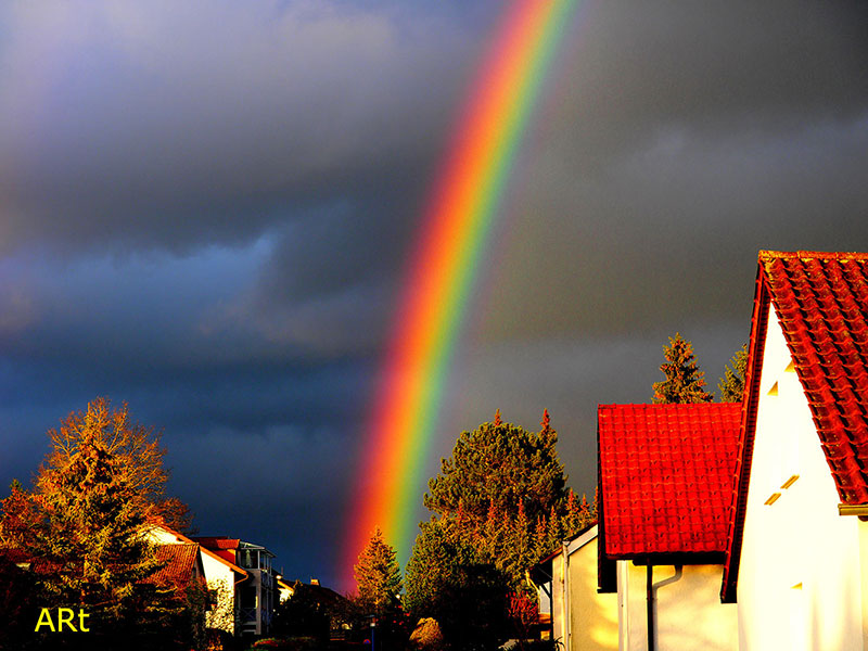 Regenbogen am 9. Mai 2019