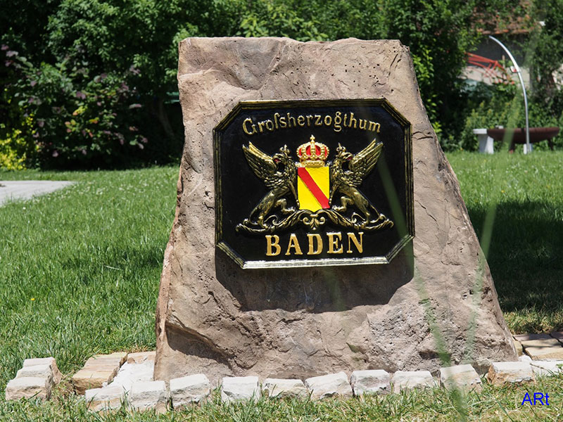 Wappen aus der Zeit, wo Bad Dürrheim noch zum Großherzugtum Baden gehörte