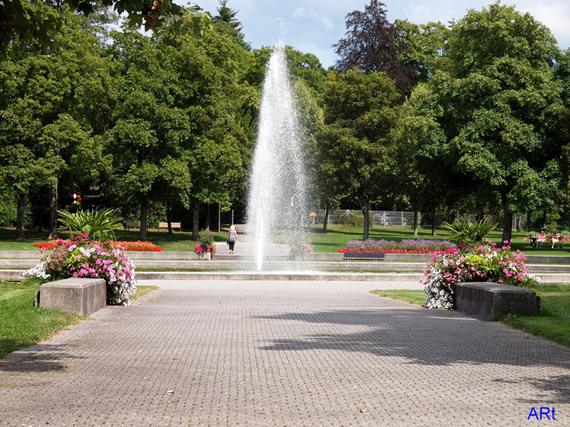 Wasserfontäne im Kurpark