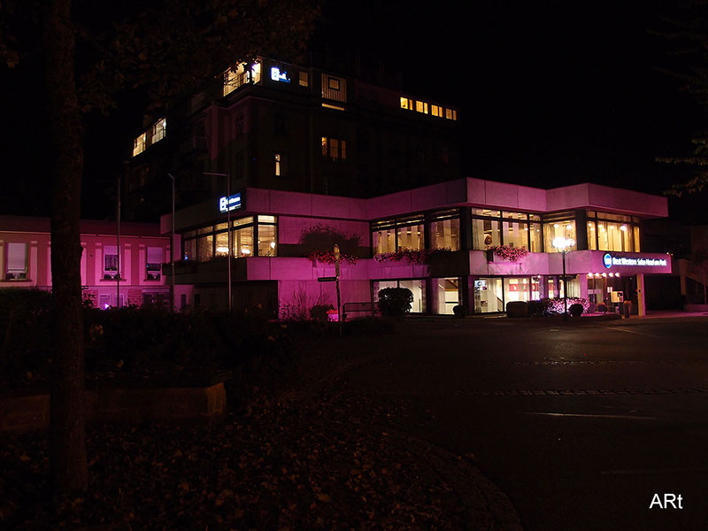 Hotel Soleo von der Huberstraße aus