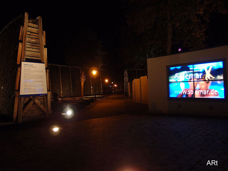 Gradierwerk mit Kurpark Display