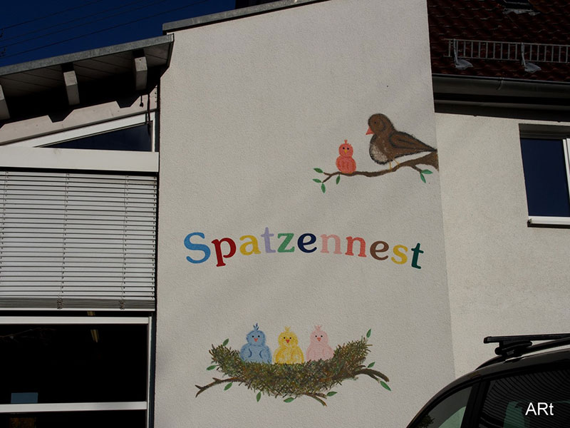 Fassade eines Kindergartens