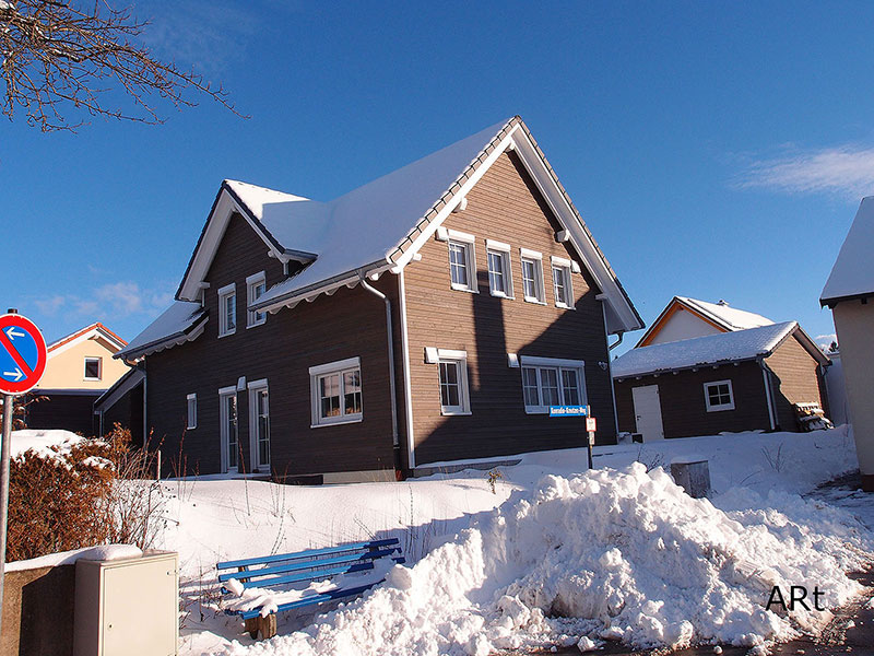 Schnee am Konradin-Kreutzer-Weg